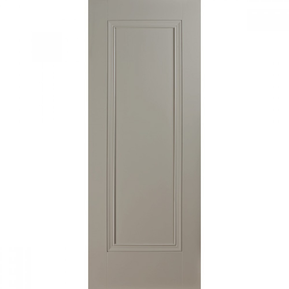 Doras Prague 1 Panel Door Painted Silk Grey