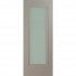 Doras Prague 1 Lite Door Painted Silk Grey ( Glazed Frosted)