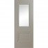 Doras Salzburg 1p 1 Lite Door Silk Grey | Clear Glazed
