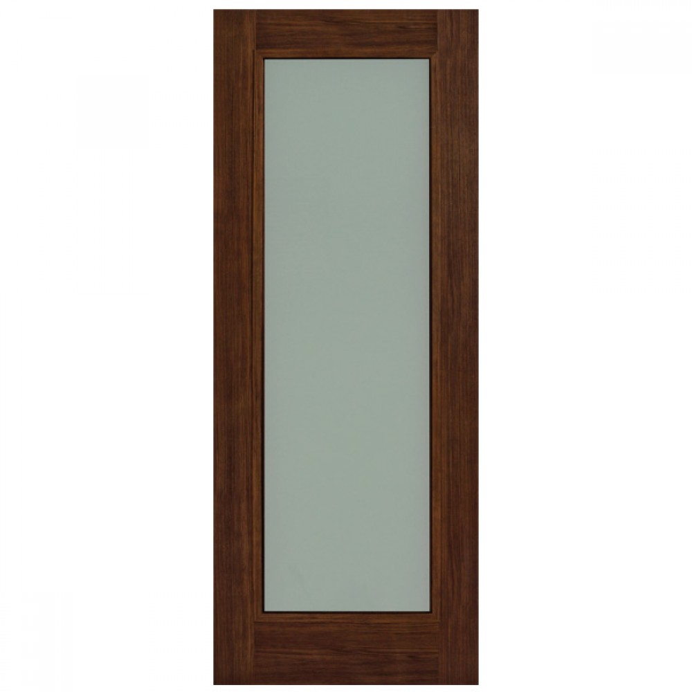 Daiken Walnut 1 Panel Frosted Glass Door
