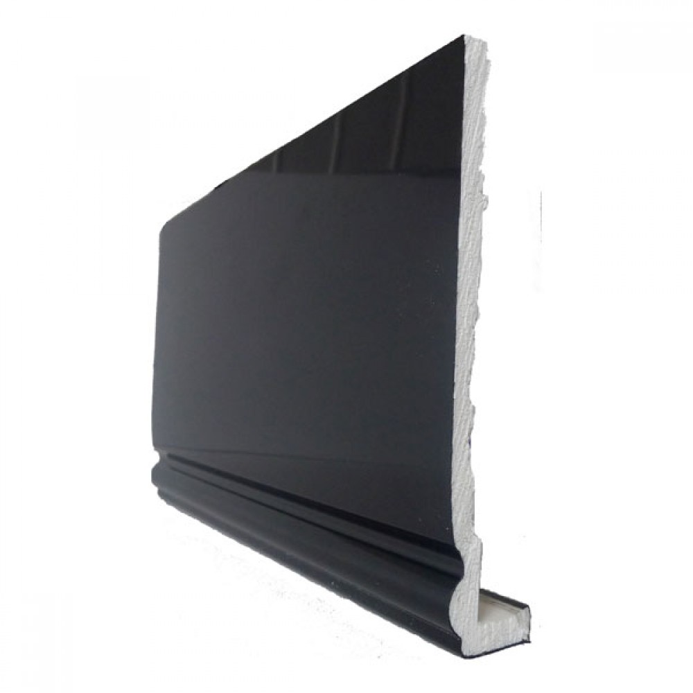 Jg Kelly Ogee PVC Fascia | 5m | Black | Size Options