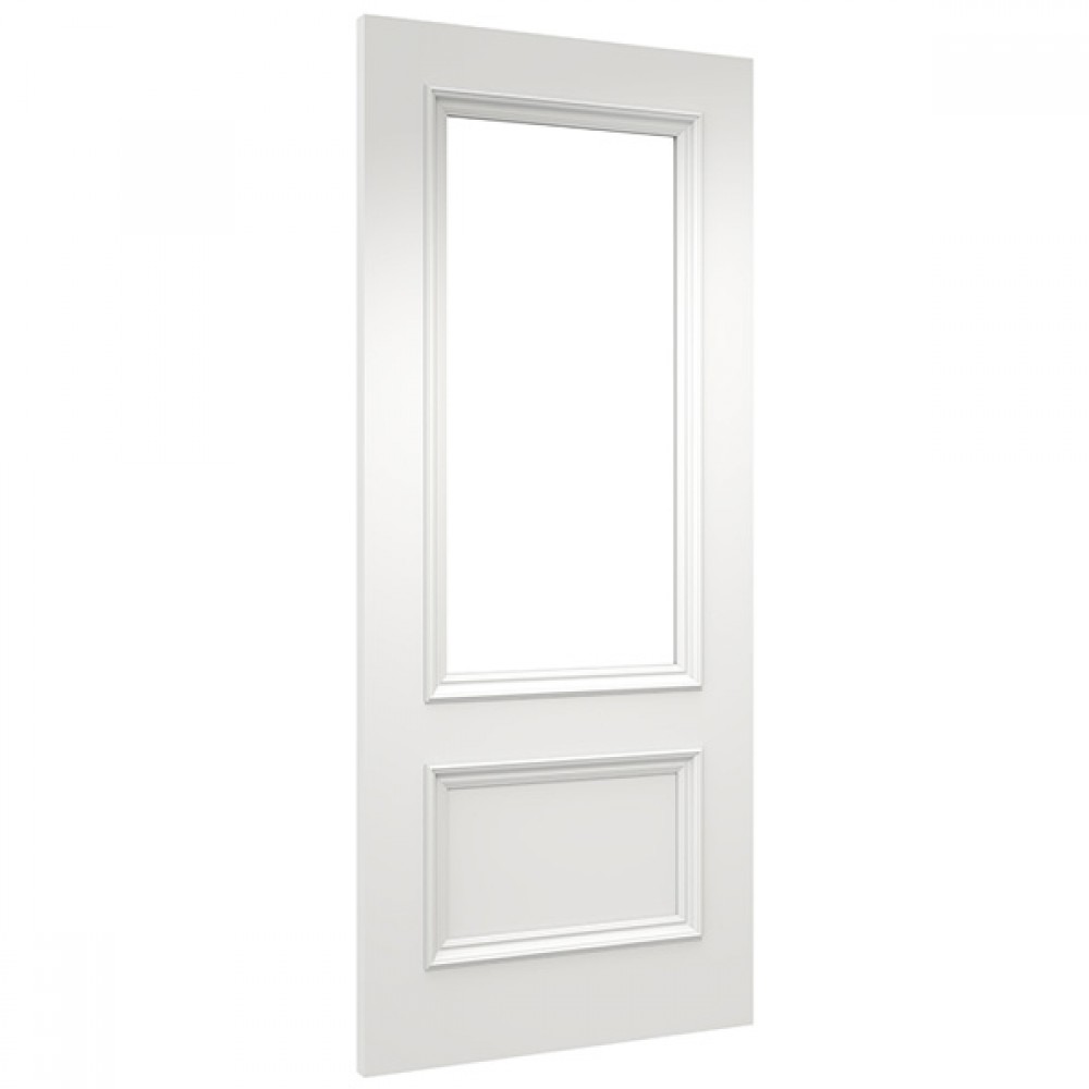 Deanta WR2G White Primed Door | Glass Optional