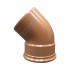 45 Degree Single Socket Sewer Bend | Choose Diameter