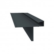 Aluminium Slate Verge Trim | Type 2 | 3m | Black