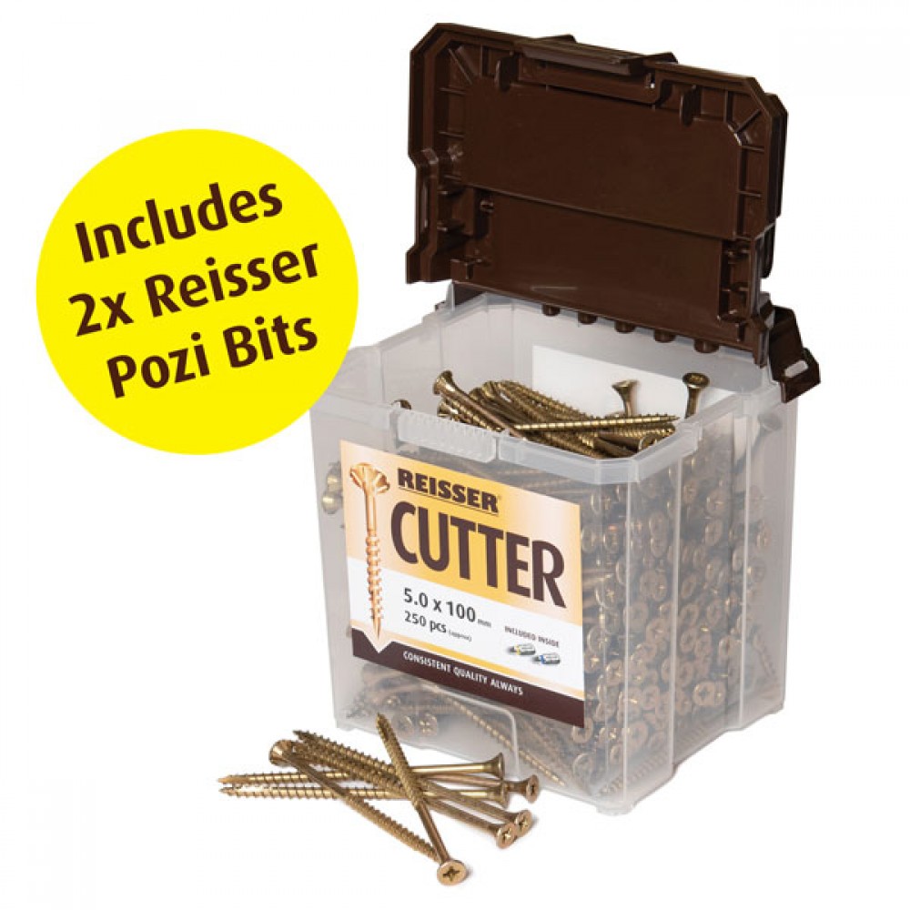 Reisser Cutter Woodscrew Tubs | Various Sizes