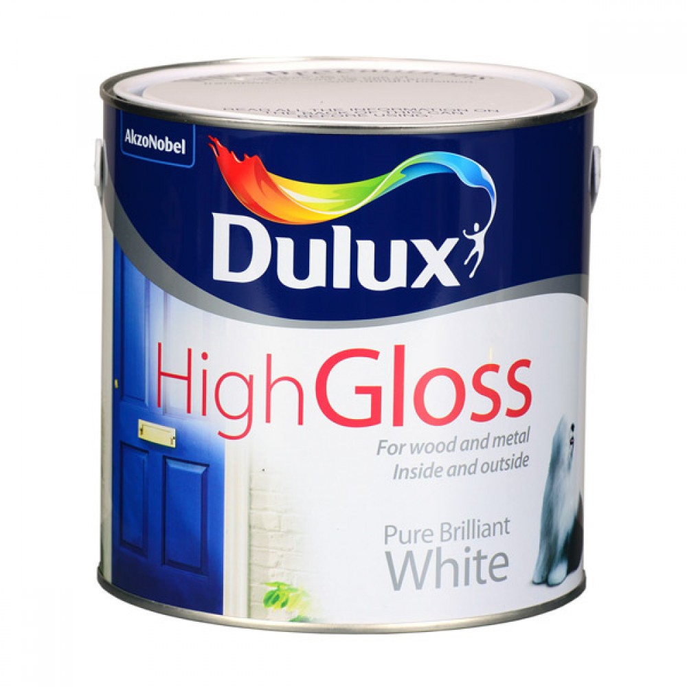 Dulux High Gloss Paint | White | Size Options