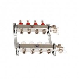 4 Circuit Manifold For Underfloor Heating