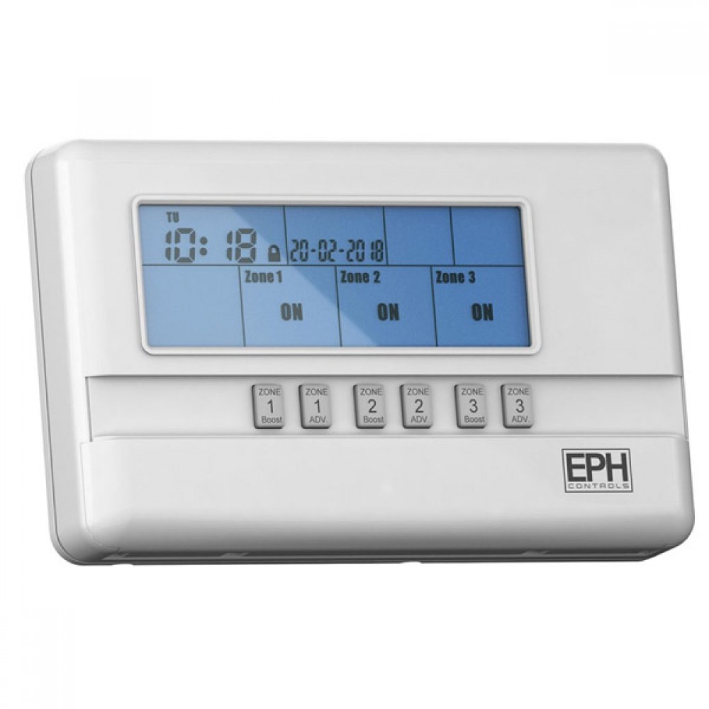 EPH Controls R37 3 Zone Programmer Clock | 230Vac | 8Pin