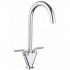 Crief Twin Cruciform Kitchen Sink Mixer Tap