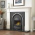 Flat Victorian 54" Cream Fiore, Insert & Hearth