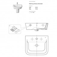 Steeplewoods Roca Gap 1th Basin 50cm  | A327476000