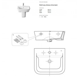 Steeplewoods Roca Gap 1th Basin 50cm  | A327476000
