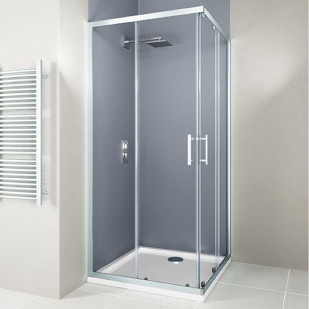 Flair Hydro Express Corner Entry 80cm Silver