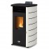 Stanley Solis K100 8kw Curve Pellet Stove white