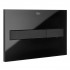 Roca Dual Flush Operating Plate | Black Glass