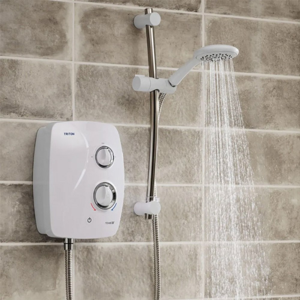 Triton Novel Sr Silent Running Thermostatic Power Shower | Xipsthmsri