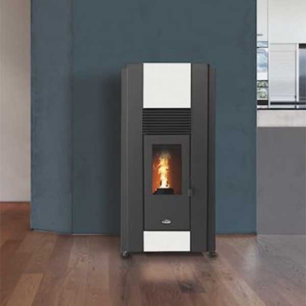 Stanley Solis K1700+ 17kw Pellet Boiler Stove | Black