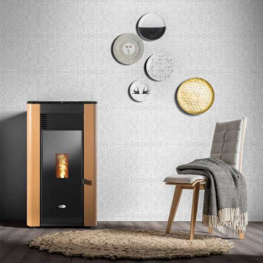 Stanley Solis K1200+ 12kw Pellet Boiler Stove | Oak
