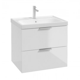 Stockholm 60 Unit & Basin Wall Hung | Gloss White | CWST60WH