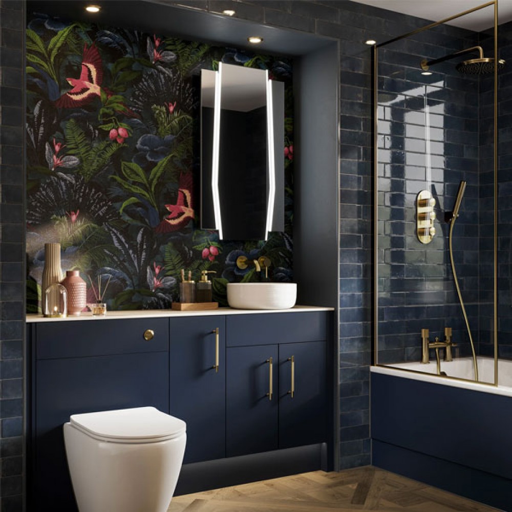 HIB Maxim Shaped LED Bathroom Mirror | 80X90 | 79570300