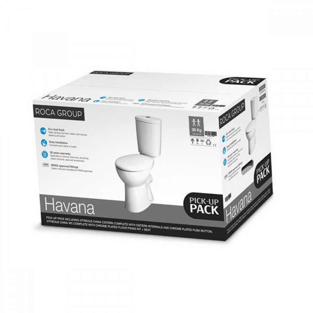 Roca Havana Closed Coupled Toilet | Boxed