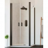Flair Frameless Saloon Matte black 900mm | Ffsd90bc