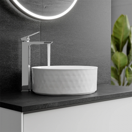 HIB Eden Round Ceramic Vessel Basin Geometric 