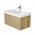 Niko Soho 800mm Wall Hung Unit & Basin Oak | So80who