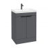 Stockholm Floorstanding 60cm Unit Midnight Grey - Matt Black | BFST60MN