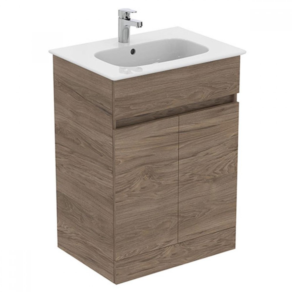 Eurovit 600mm 2 Door Floor Unit | Flint Hickory | R3516y9