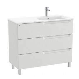 Aleyda 1000mm Unit | UNIT ONLY | Pebble Grey | 3 drawer | A857721514