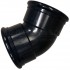 110mm Double Socket 45d Black Bend