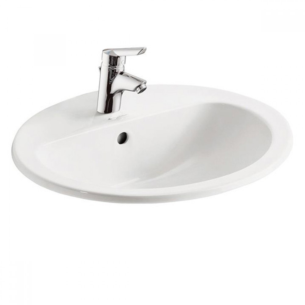 Orbit 21 Vanity Basin 1th With Overflow | 55cm 