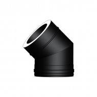 System 2 Black 45 Degree Bend | Choose Diameter