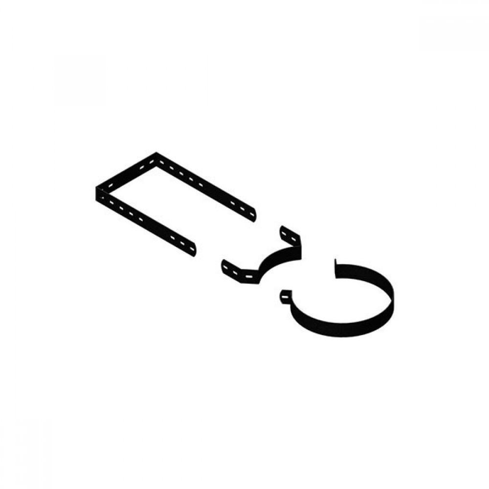 System 2 Black Twin Wall Adjustable Wall Bracket | Choose Diameter