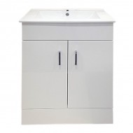 Barca Gloss White Unit & Basin | 60cm