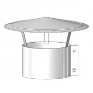 Sys 35 150mm Double Skin Flexi Flue Cowl -s/f