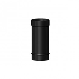 System 7 125mm Matt Black Flue Pipe | Choose Length