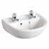 Sandringham 21 45cm Handrinse Washbasin 2 Tapholes E893601