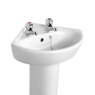 Sandringham 21 Corner Basin 48cm 2 Tapholes | E894201