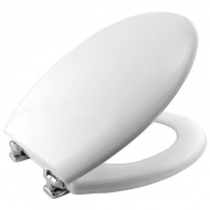 Bemis Chrome Hinged Seat | White | 4100cp 