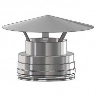 System 2 125mm Standard Rain Cap Cowl | Twinwall Insulated