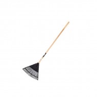 True Temper Eagle Poly Leaf Rake With Wooden Handle