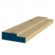 Red Wood Rebated Door Frame Set 40mmx132mm