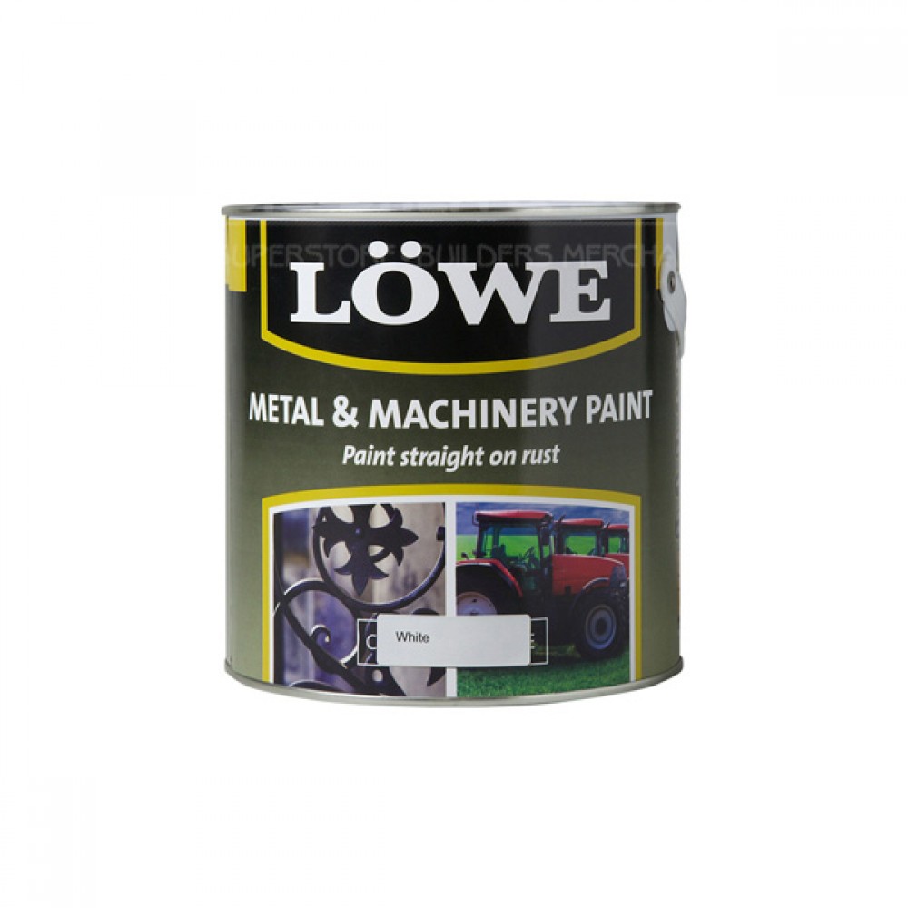 Lowe Metal & Machinery Paint White 500ml