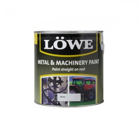 Lowe Metal & Machinery Paint White 500ml