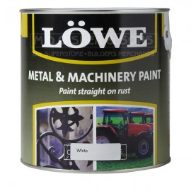 Lowe Metal & Machinery Paint White 1ltr