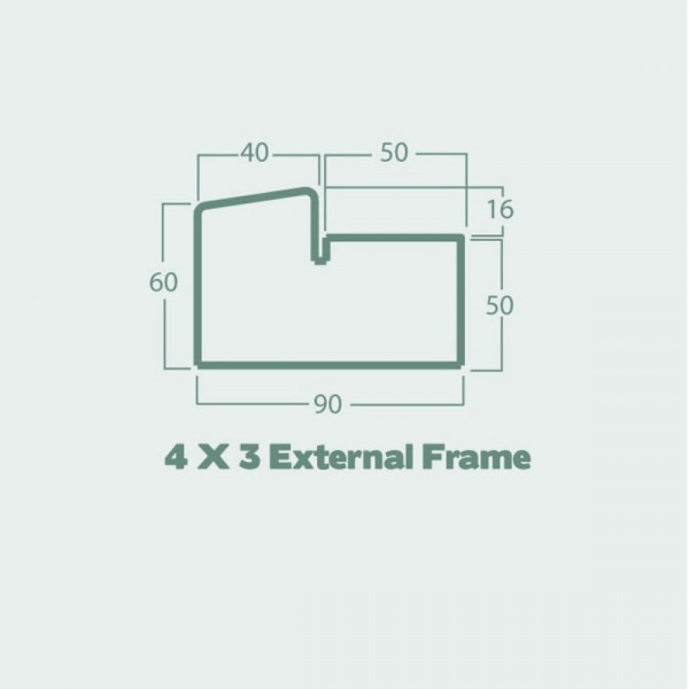 External Teak 4x3 Door Frame Per 17ft