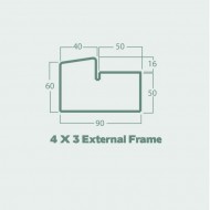External Teak 4x3 Door Frame Per 17ft