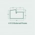 External Teak 4x3 Door Frame Per 17ft